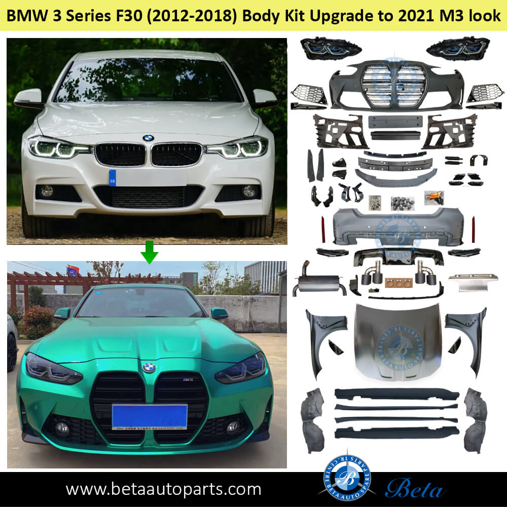 BMW 3 Series F30 (2012-2018), Body Kit Conversion Upgrade to G80 M3 Look, China BMW 3 Series F30 (2012-2018), Body Kit Conversion Upgrade to G80 M3 Look, China